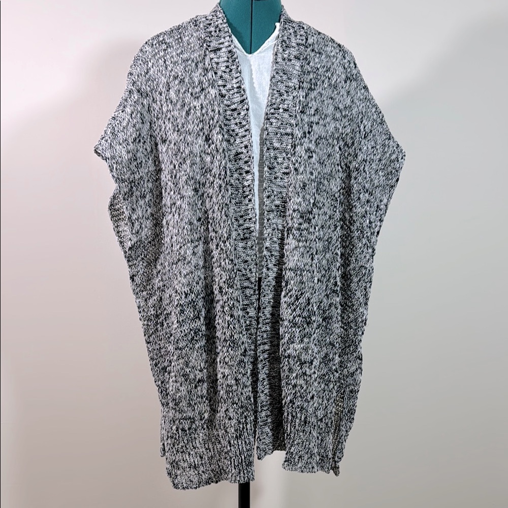 Eileen Fisher | Cap Sleeve Open-Front Cardigan Organic Linen Cotton Blend